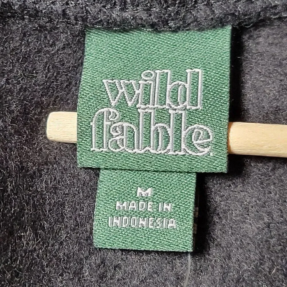 Wild Fable Women's Black Cropped Hoodie Sz M - Picture 3 of 6